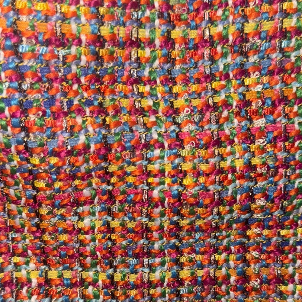 Multicolor Strapless Tweed Dress - Picture 4 of 7